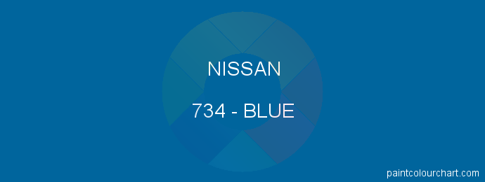 Nissan paint 734 Blue