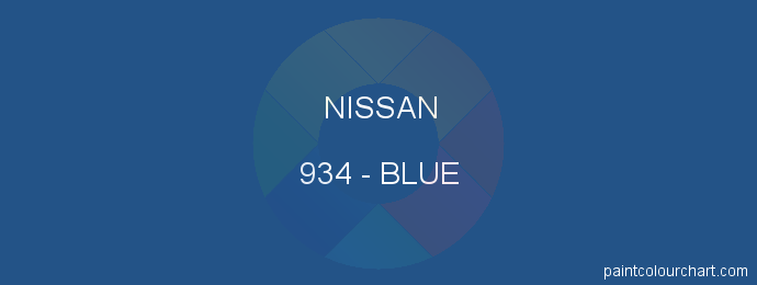 Nissan paint 934 Blue