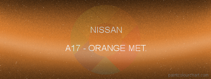 Nissan paint A17 Orange Met.