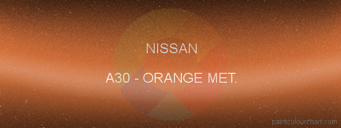 Nissan paint A30 Orange Met.