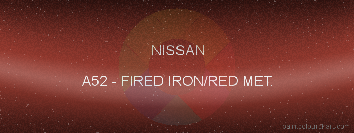 Nissan paint A52 Fired Iron/red Met.