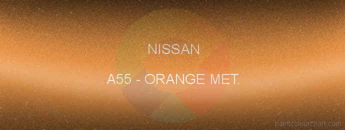 Nissan paint A55 Orange Met.