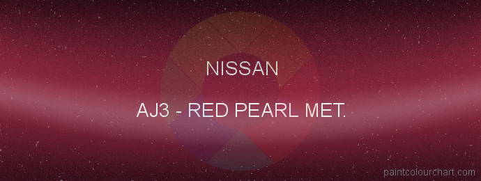 Nissan paint AJ3 Red Pearl Met.