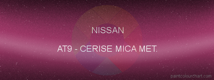 Nissan paint AT9 Cerise Mica Met.