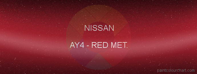 Nissan paint AY4 Red Met.