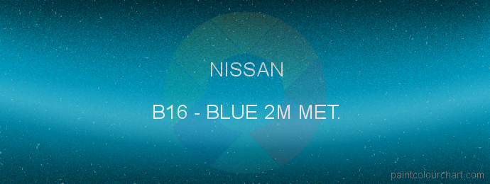 Nissan paint B16 Blue 2m Met.