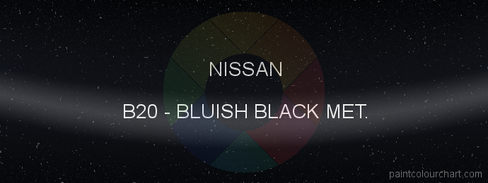 Nissan paint B20 Bluish Black Met.