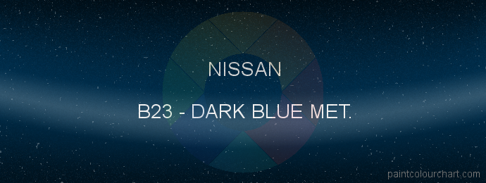 Nissan paint B23 Dark Blue Met.