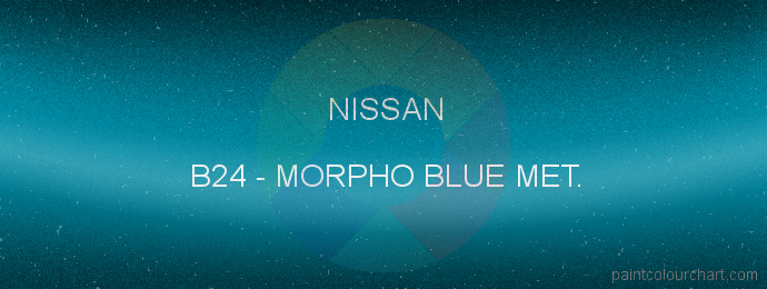 Nissan paint B24 Morpho Blue Met.