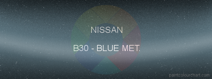 Nissan paint B30 Blue Met.