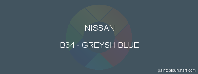 Nissan paint B34 Greysh Blue