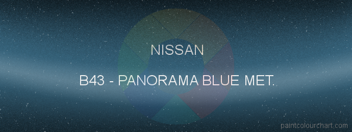 Nissan paint B43 Panorama Blue Met.