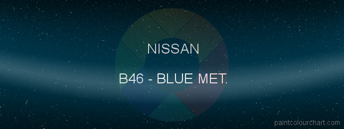 Nissan paint B46 Blue Met.