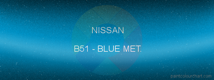 Nissan paint B51 Blue Met.