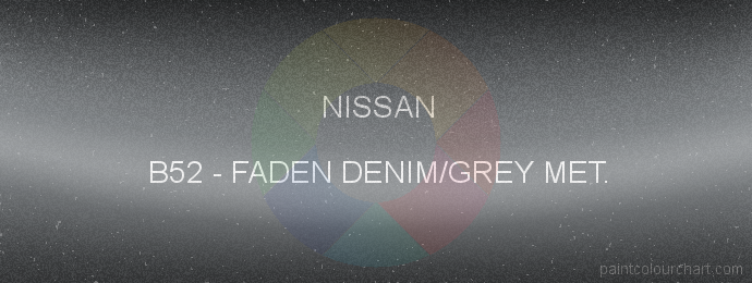 Nissan paint B52 Faden Denim/grey Met.