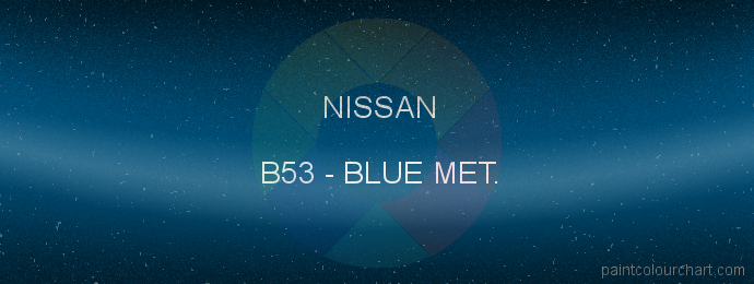 Nissan paint B53 Blue Met.