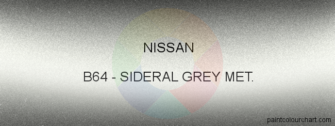 Nissan paint B64 Sideral Grey Met.