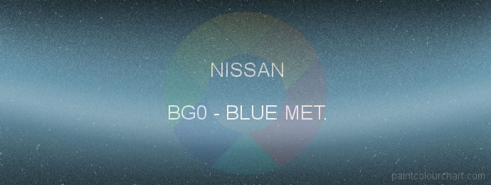 Nissan paint BG0 Blue Met.