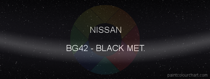 Nissan paint BG42 Black Met.