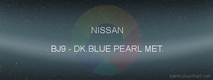 Nissan paint BJ9 Dk.blue Pearl Met.