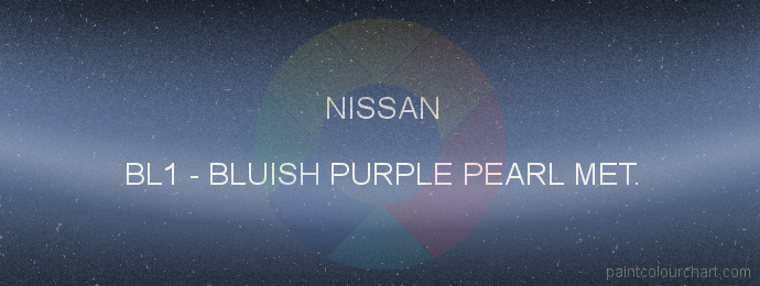 Nissan paint BL1 Bluish Purple Pearl Met.