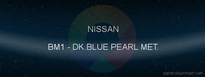 Nissan paint BM1 Dk.blue Pearl Met.