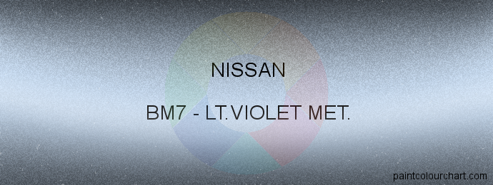 Nissan paint BM7 Lt.violet Met.