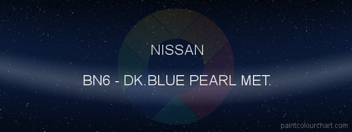 Nissan paint BN6 Dk.blue Pearl Met.