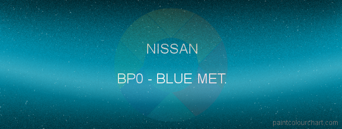 Nissan paint BP0 Blue Met.