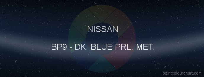 Nissan paint BP9 Dk. Blue Prl. Met.