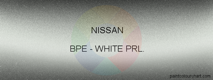 Nissan paint BPE White Prl.