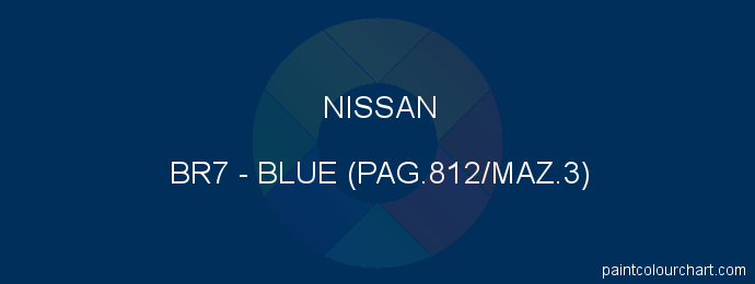 Nissan paint BR7 Blue (pag.812/maz.3)