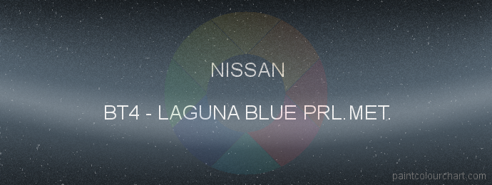 Nissan paint BT4 Laguna Blue Prl.met.