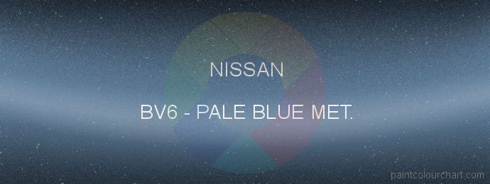 Nissan paint BV6 Pale Blue Met.