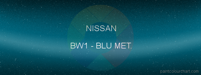 Nissan paint BW1 Blu Met.