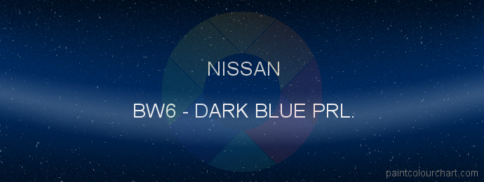 Nissan paint BW6 Dark Blue Prl.