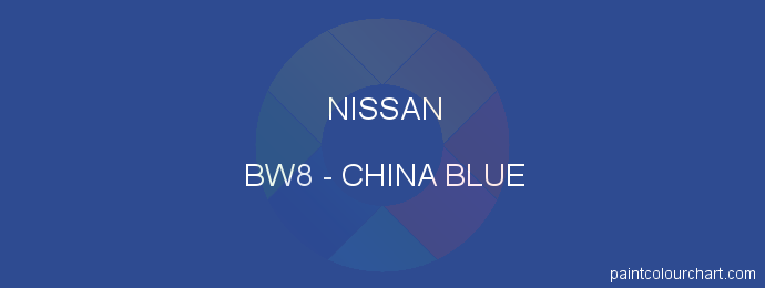 Nissan paint BW8 China Blue