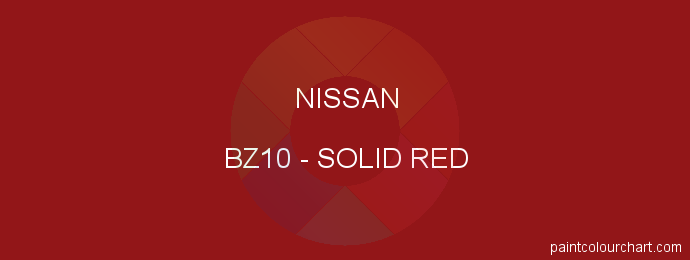 Nissan paint BZ10 Solid Red