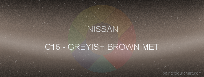 Nissan paint C16 Greyish Brown Met.