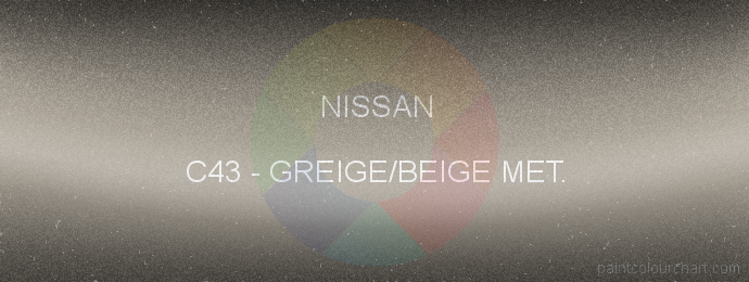 Nissan paint C43 Greige/beige Met.