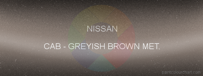 Nissan paint CAB Greyish Brown Met.