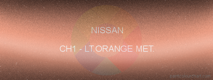 Nissan paint CH1 Lt.orange Met.