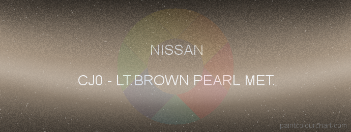 Nissan paint CJ0 Lt.brown Pearl Met.