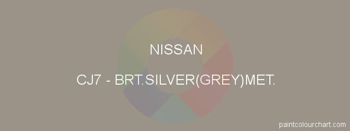 Nissan paint CJ7 Brt.silver(grey)met.