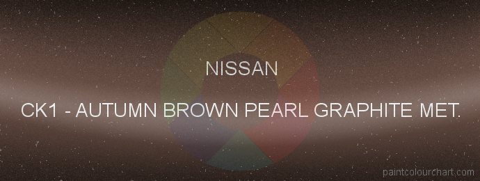 Nissan paint CK1 Autumn Brown Pearl Graphite Met.