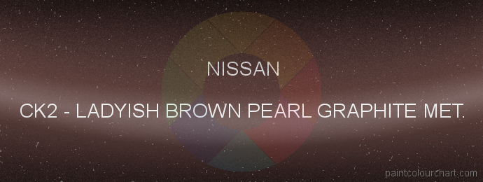 Nissan paint CK2 Ladyish Brown Pearl Graphite Met.