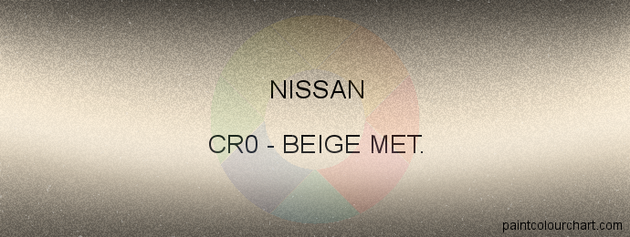 Nissan paint CR0 Beige Met.