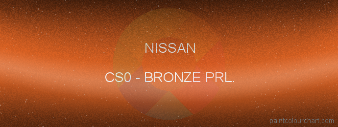 Nissan paint CS0 Bronze Prl.