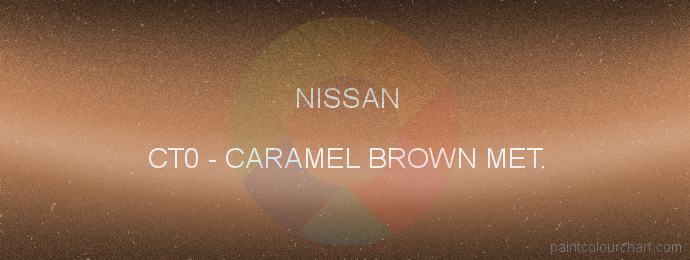 Nissan paint CT0 Caramel Brown Met.