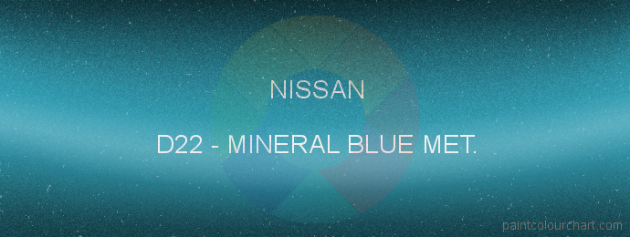 Nissan paint D22 Mineral Blue Met.